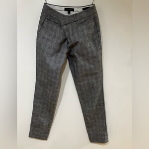 Banana Republic Black and White Checkered Trousers